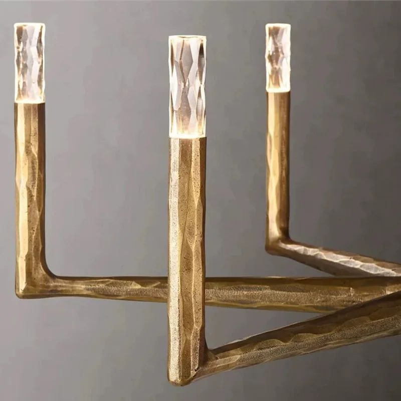 APL-50633  Forged brass/Clear// подвесной G9 LED 6х7  х   