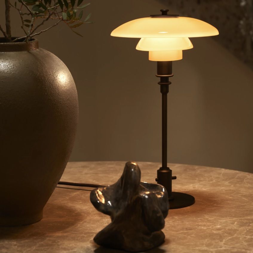 5744171740 PH 2/1 TABLE LIMITED EDITION BRASS/TERRACOTA// настольный G9 1х40  х   