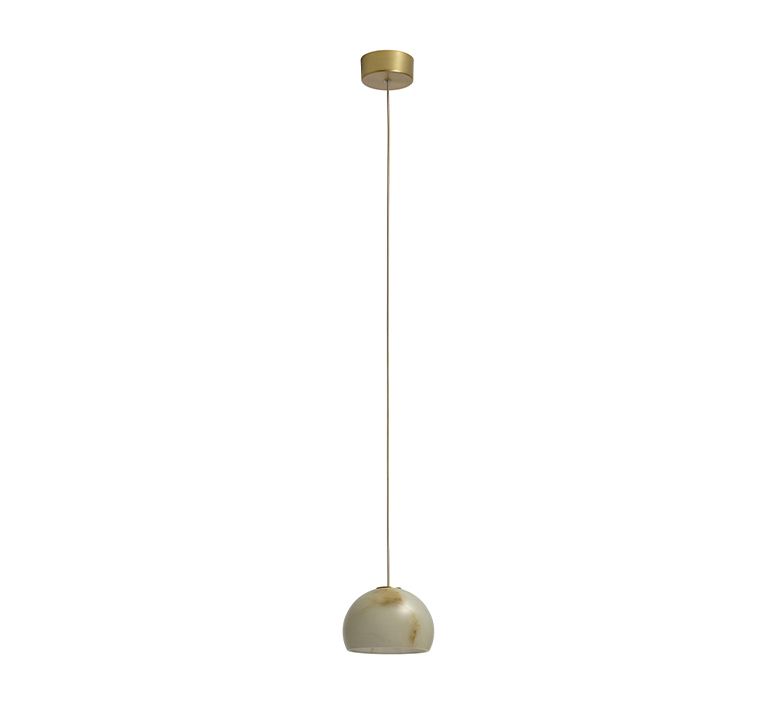 3021001 NEIL Satin gold/beige// подвесной LED 1х6.6  х   