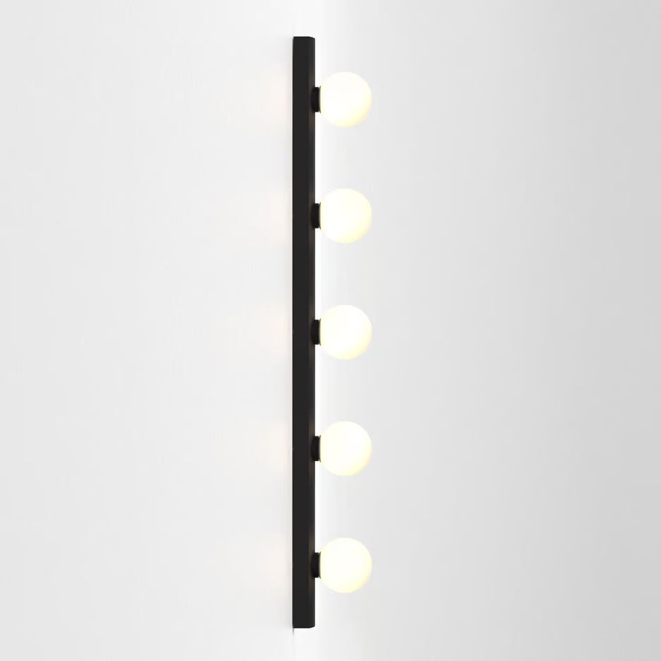 1087008 Cabaret 5 II Matt Black/Opal White// настенный G9 LED 5х3.5  х   