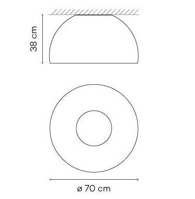 4878 93/1A DUO white/oak// потолочный LED 1х26,5  х   