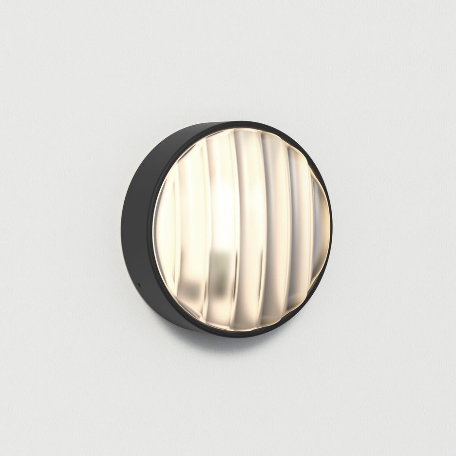 1032005 Montreal Round 220 Textured Black/Clear//прозрачный настенный E14 1х7  х   