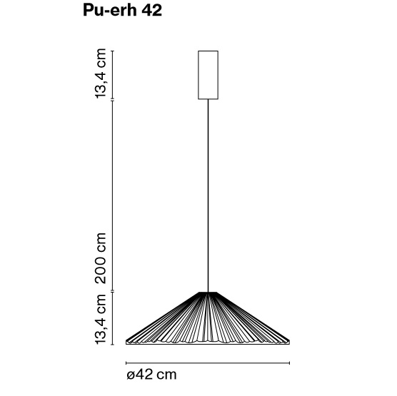 A684-019 PU-ERH black/blue подвесной LED 2700K 1х8,2  х   