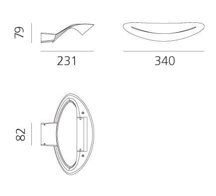 0918 010A MESMERI LED white/ настенный LED 1х28  х   