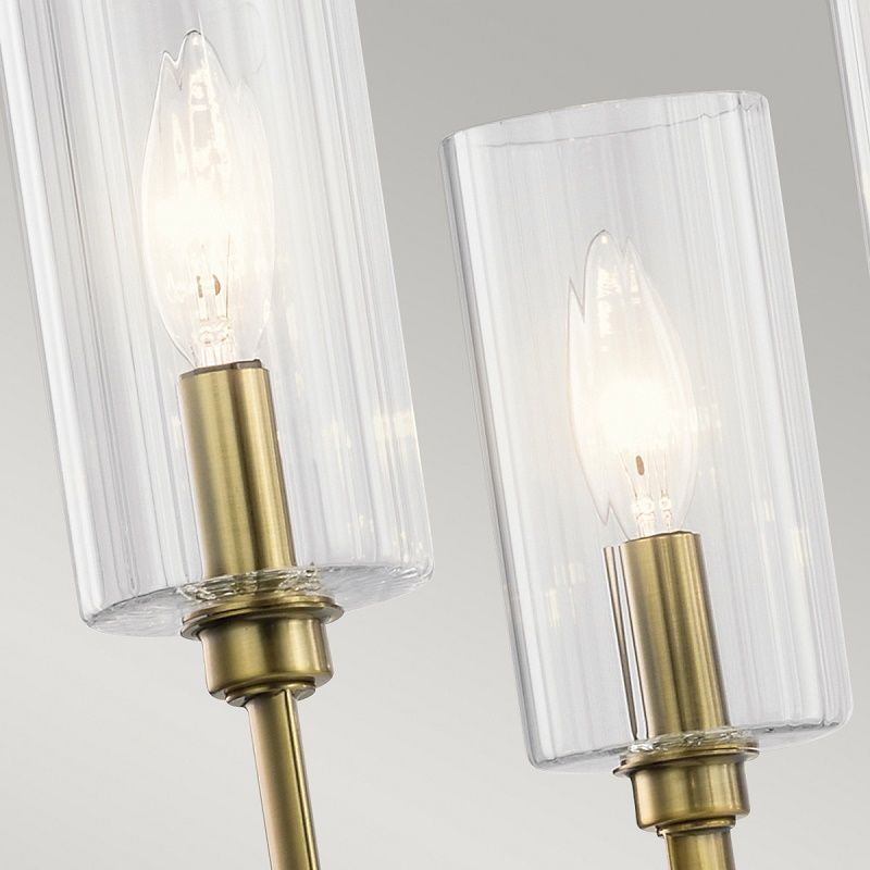 QN-KIMROSE6-BNB KIMROSE Brushed Natural Brass /Clear// подвесной E14 6х40  х   