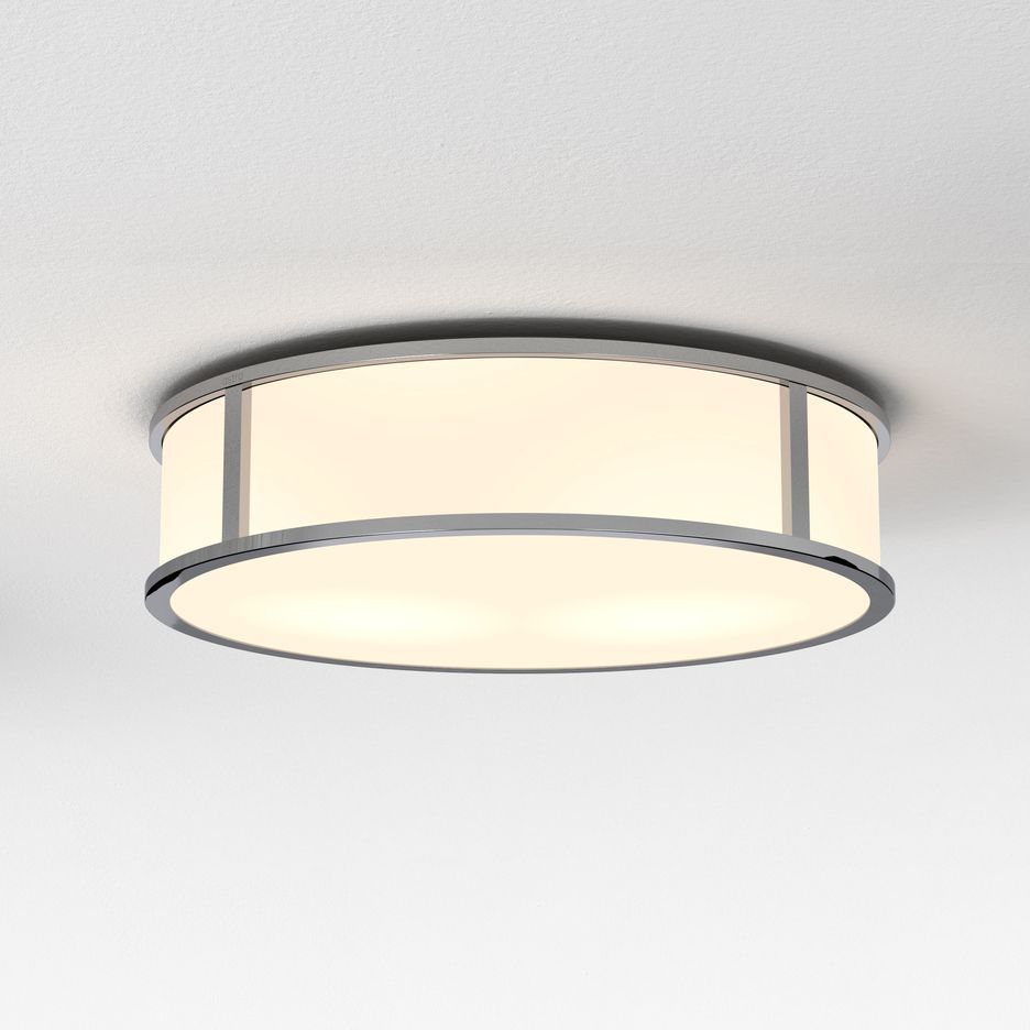 1121017 MASHIKO 300 ROUND Polished Chrome/White// потолочный E27 1х60  х   