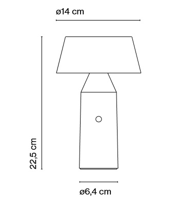 A680-056 (A680-002) BICOCA antracite/// портативный LED 1х3.5  х   
