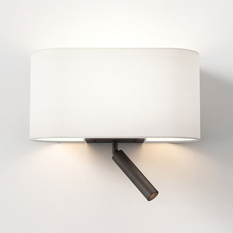 1433005+5043002 VENN Bronze/White//прозрачный настенный E27 LED 1х12 LED 1х3.3   
