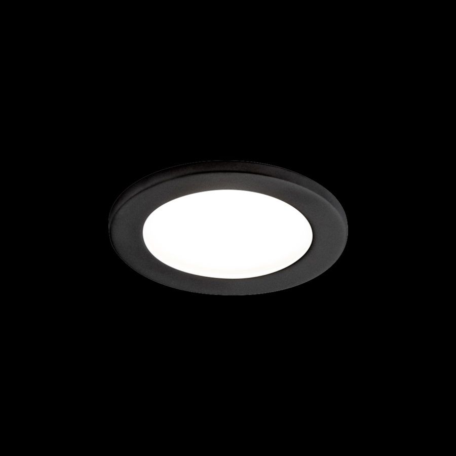 114110B0 (114300B0 + 90059101) LUNA ROUND black matt///white встраиваемый GU5.3 1х35  х   