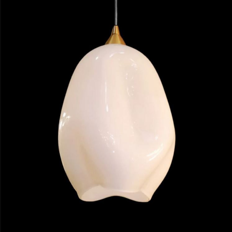 TULIP MOLOKO TULIP сатинированная латунь/прозрачный шнур/белый// подвесной E27 1х60  х   