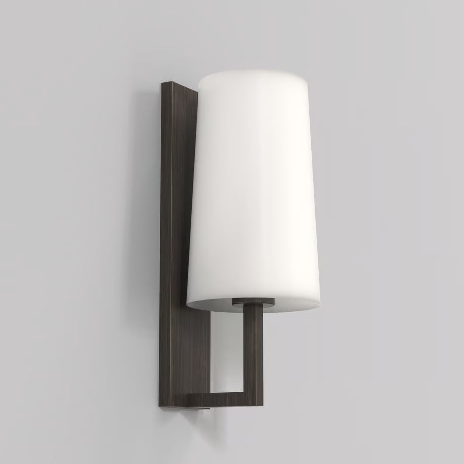 1214010+5018007 RIVA Bronze/Opal White// настенный E27 1х60  х   