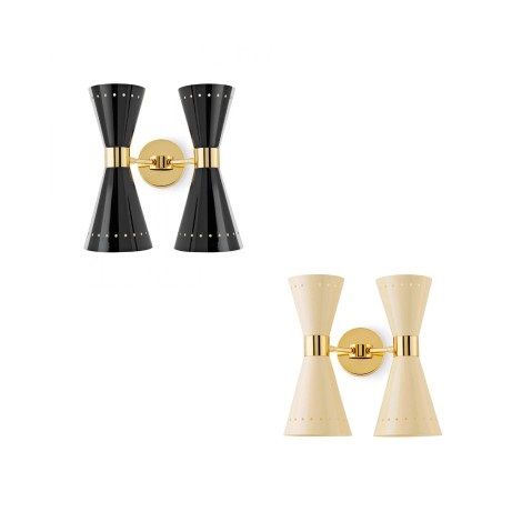 9572 MEGAFONO gold/black// настенный E14 4х60  х   