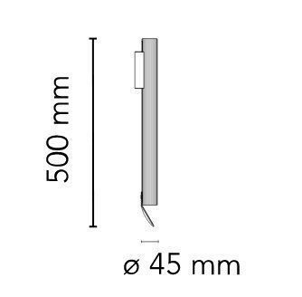 F2342015 H 500 RIGA FLAUTA copper/// настенный LED 2х12  х   