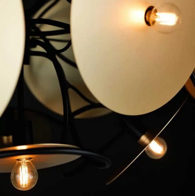 SOLOC120BLM-GSF SOLIS black matt/gold satin// подвесной E14 12х40  х   