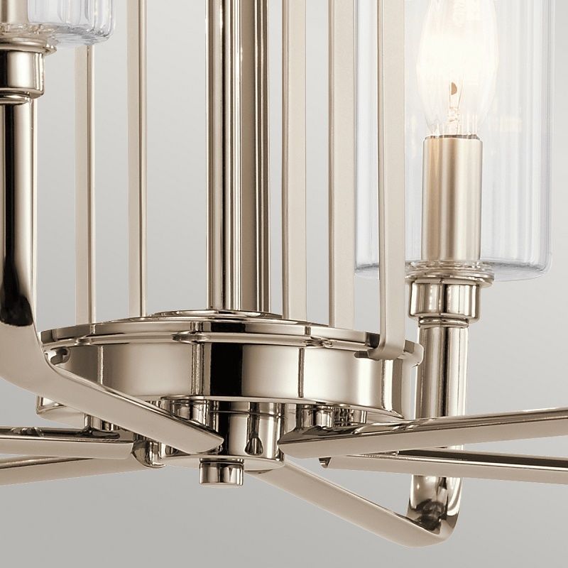 QN-KIMROSE6-PN KIMROSE Polished Nickel/Clear// подвесной E14 6х40  х   