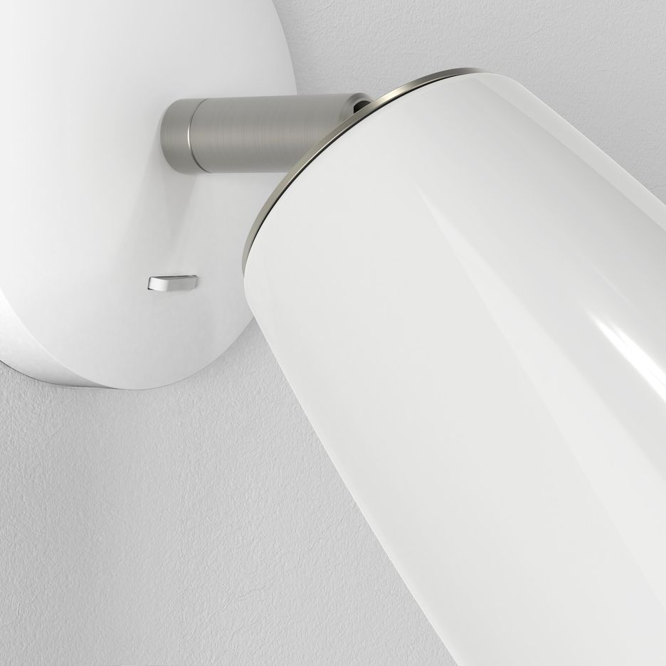1467004 CARLTON matt white/nickel/beige// настенный G9 LED 1х5  х   