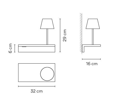 6046.14 SUITE chocolate/white// настенный LED 1х3,7  х   