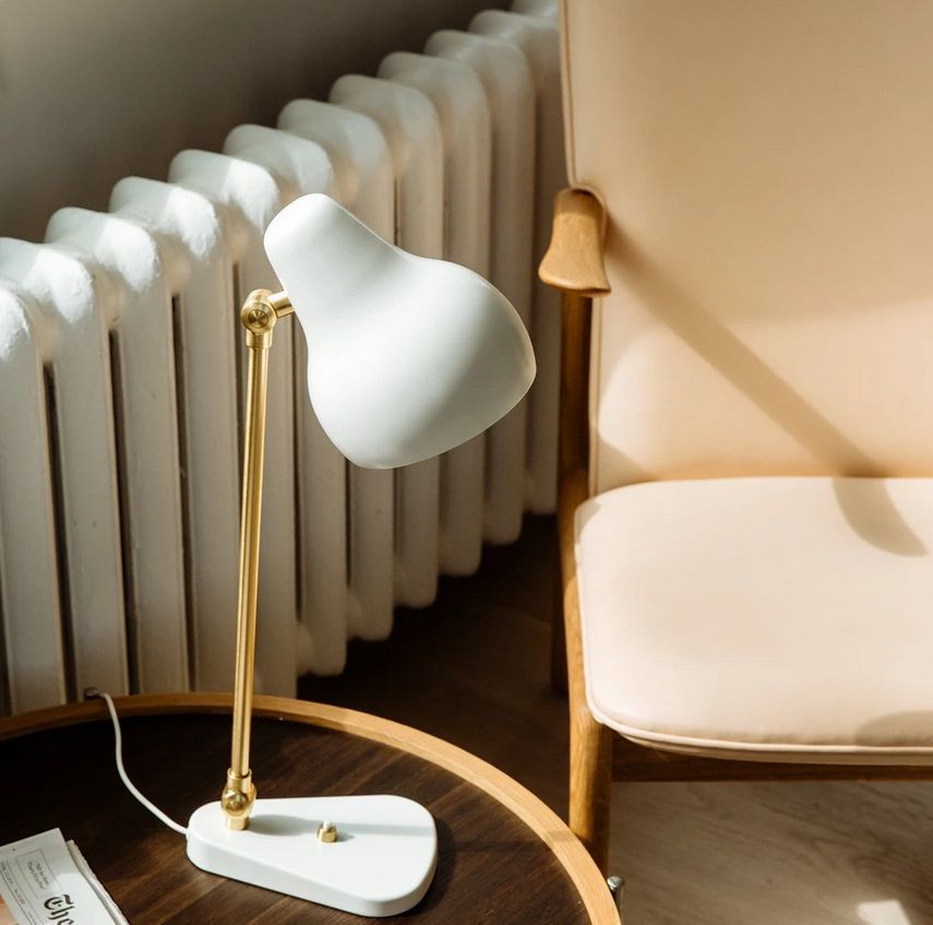 5744162322 VL38  brushed brass/white// настольный LED 1х9,6  х   