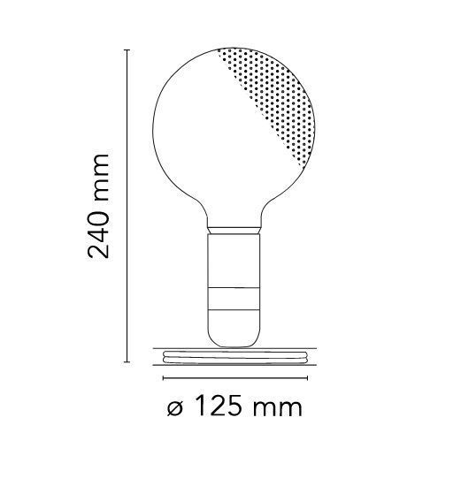 F3299009 Lampadina WHITE/CLEAR// настольный E27 1х5  х   