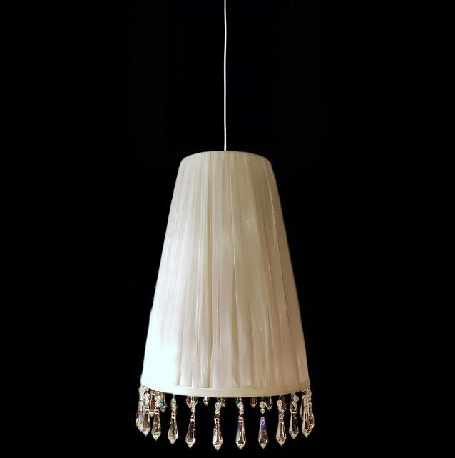 7700B08/7700/1SG LUXURY LA FEMME хром-прозрачный/белый// подвесной E27 1х60  х   