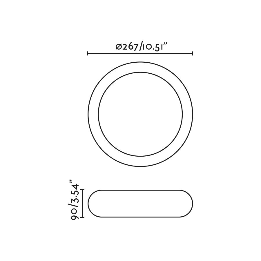72355 ANGA dark grey/opal white// потолочный LED 1х24  х   