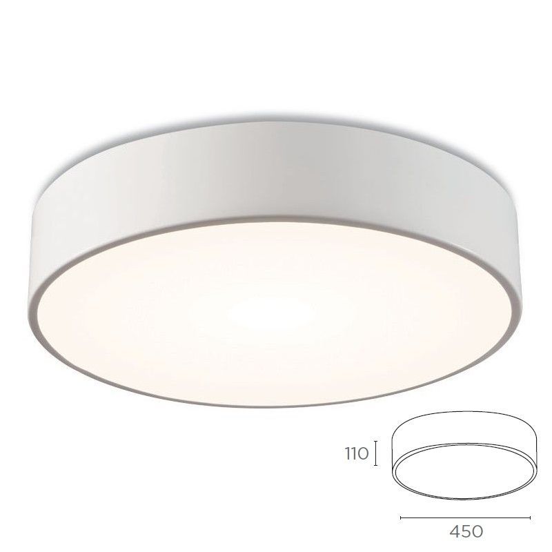 325 41 50 42 D=45 IO LED matt white///white потолочный LED 1х25  х   