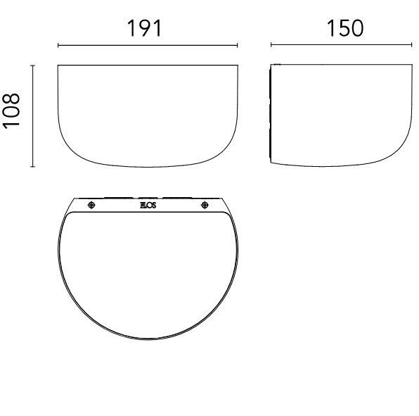 F1080026 BELLHOP WALL CIOKO/// настенный LED 1х17  х   