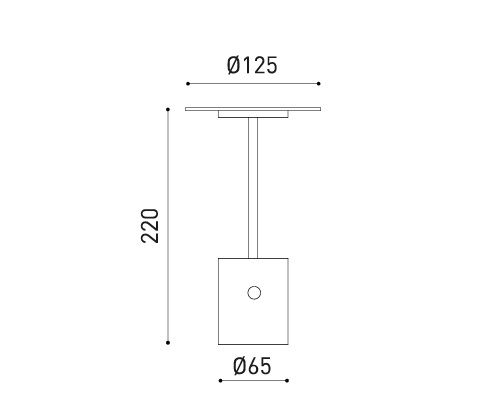 A4560000OX YORU oxidon/// настольный LED 1х2,6  х   