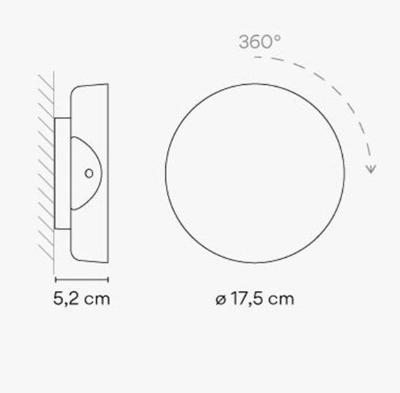 4670 47 /10 DOTS green/// настенный LED 1х5,7  х   