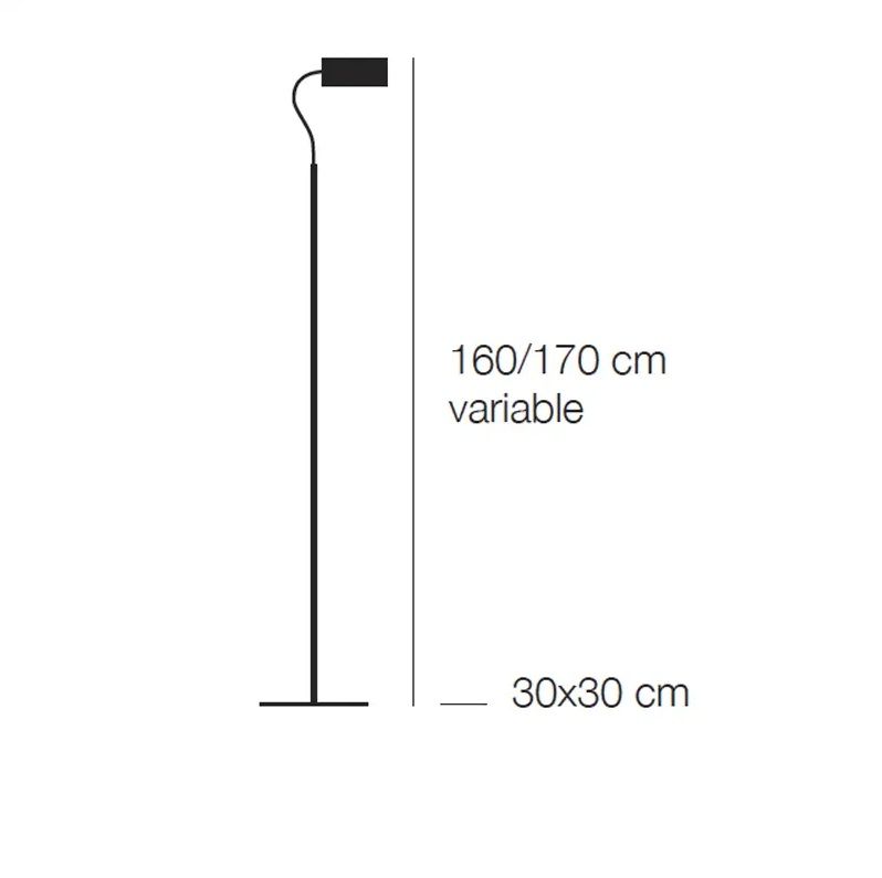 UFFW U. W FLEX white/brass/white// напольный LED 1х15  х   
