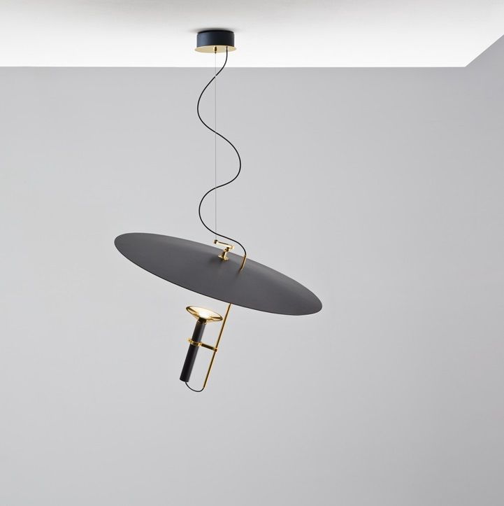 9705 LUNA BLACK/GOLD// подвесной LED 1х27  х   