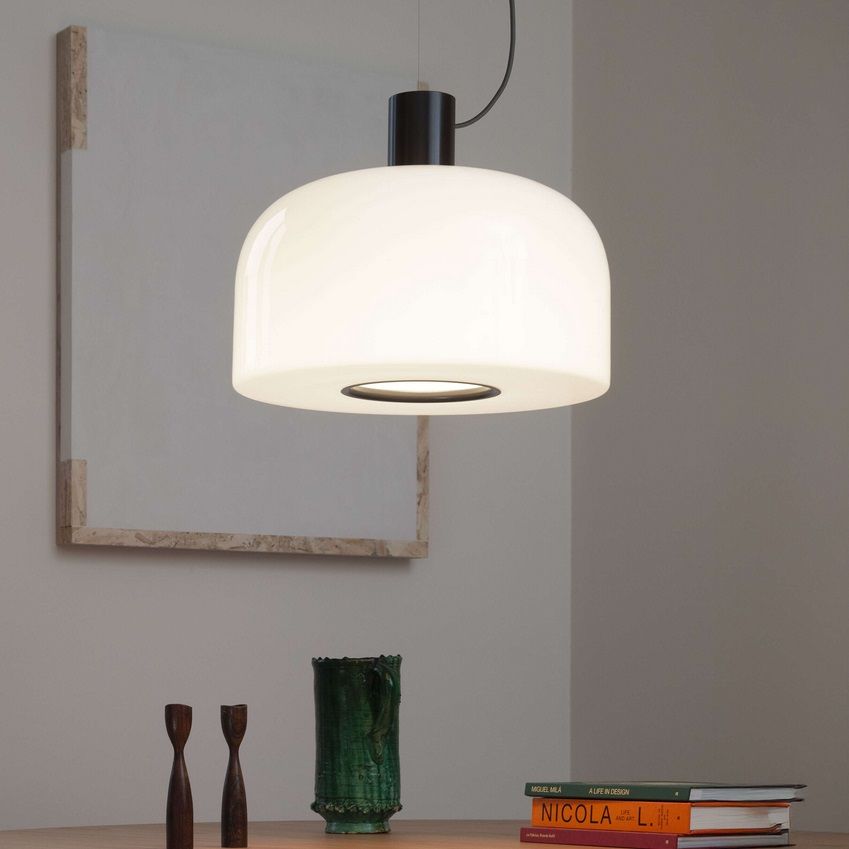 F1081026 BELLHOP GLASS CIOKO/WHITE// подвесной E27 1х30  х   