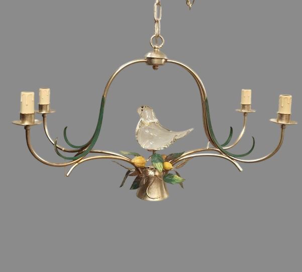 NO 125/M  silver/color fruit// подвесной E14 4х40 GU10 1х35   