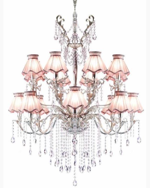 L 1689CH18/OT  antique silver/pink // подвесной E14 18х25  х   