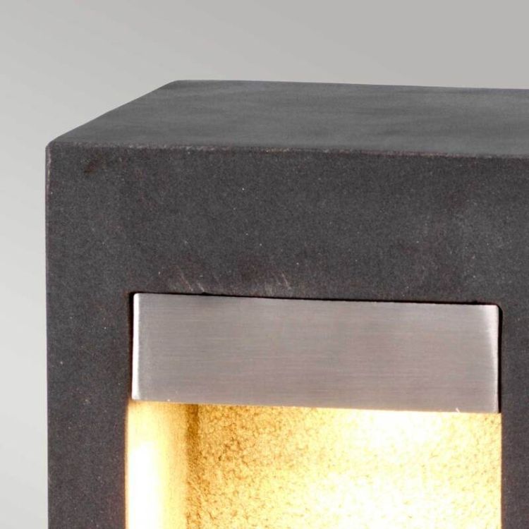 PARKSTONE-BOL-A PARKSTONE Basalt Stone with Stainless Steel/// напольный LED 2700K 1х6  х   