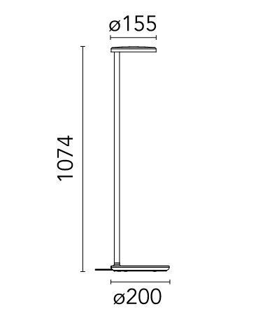09.8231.DV OBLIQUE FLOOR зеленый глянцевый/// напольный LED 1х8  х   