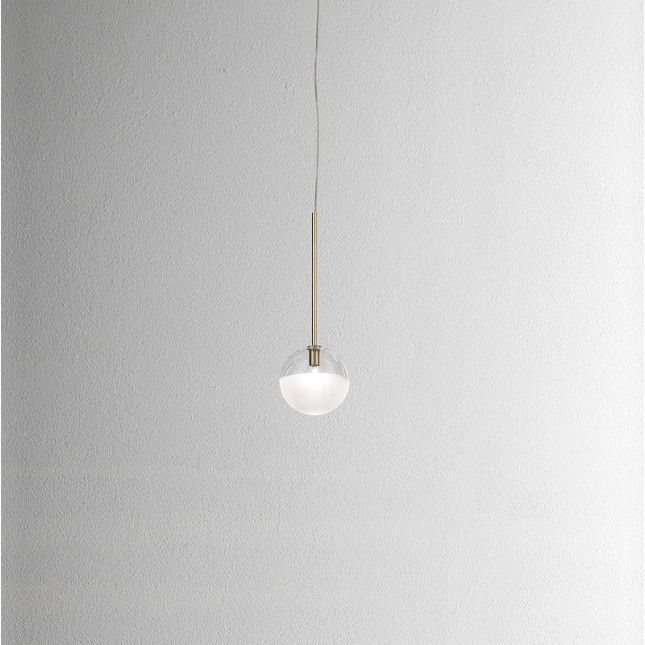275.05.ONT MOLECOLA Brass/Crystal clear and frosted// подвесной G9 LED 1х5  х   