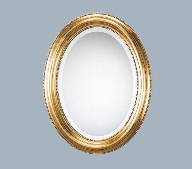PL 215 ovale 66x86 Зеркало, золотой, дерево/полиуретан, 66х86 см   