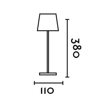 70777 Toc серый/// настольный LED 1х2  х   