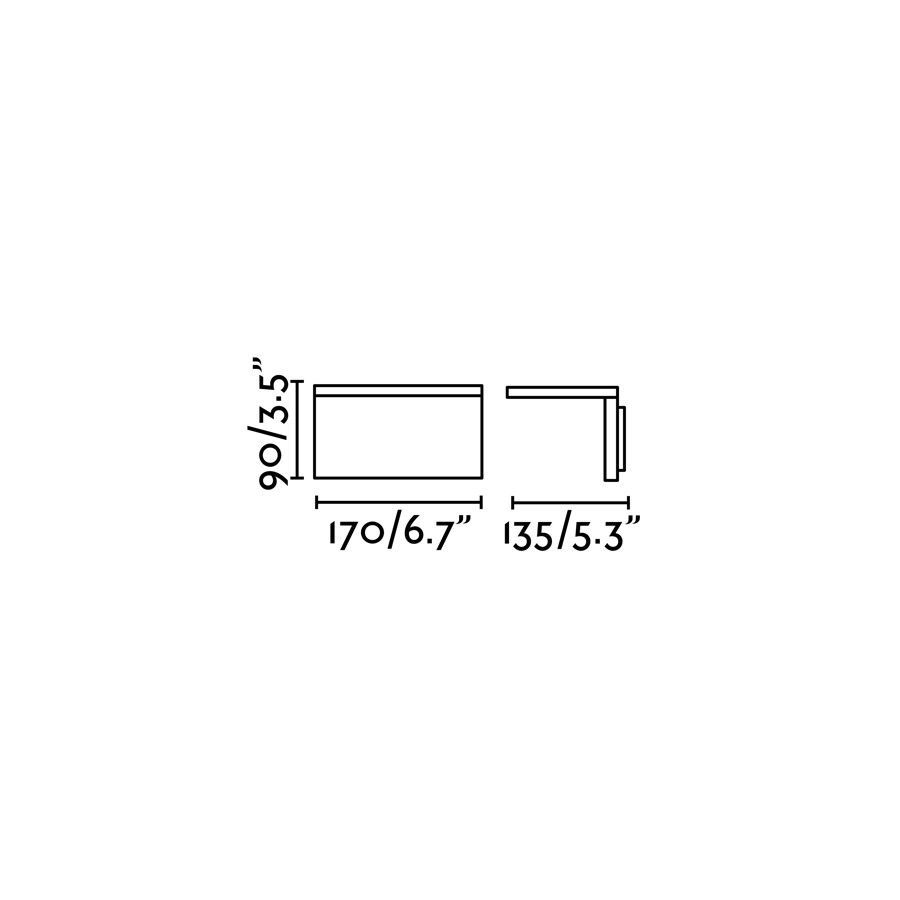 74419 ELE Dark grey/// Opal настенный LED 1х6  х   
