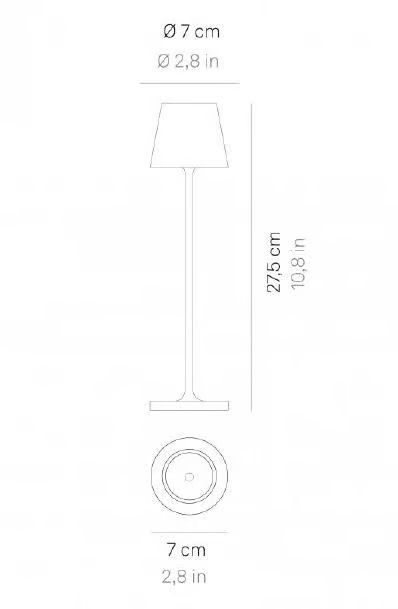 LD0490F3 POLDINA red/// портативный LED 1х1,8  х   