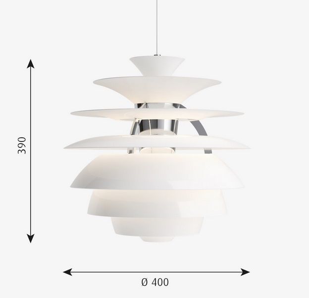 5741081888 PH SNOWBALL white/white// подвесной E27 1х300  х   