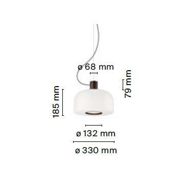 F1084026 BELLHOP GLASS CIOKO/WHITE// подвесной E27 1х30  х   