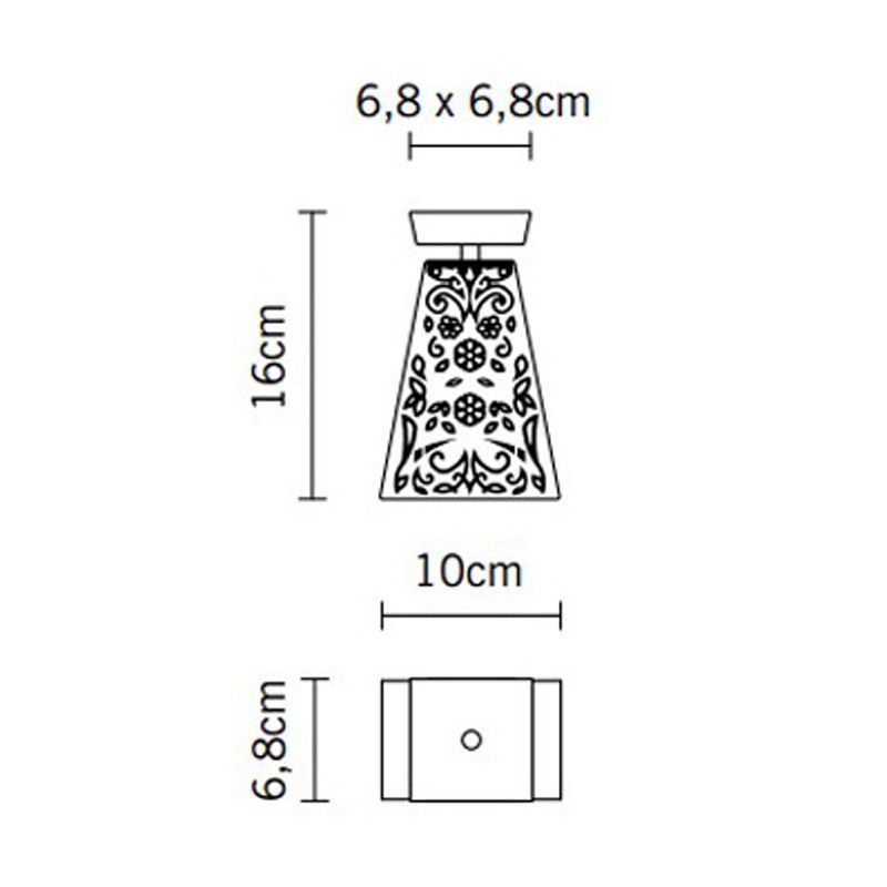 D69E0100 VICKY chrom/crystal/white// потолочный G9 1х60  х   