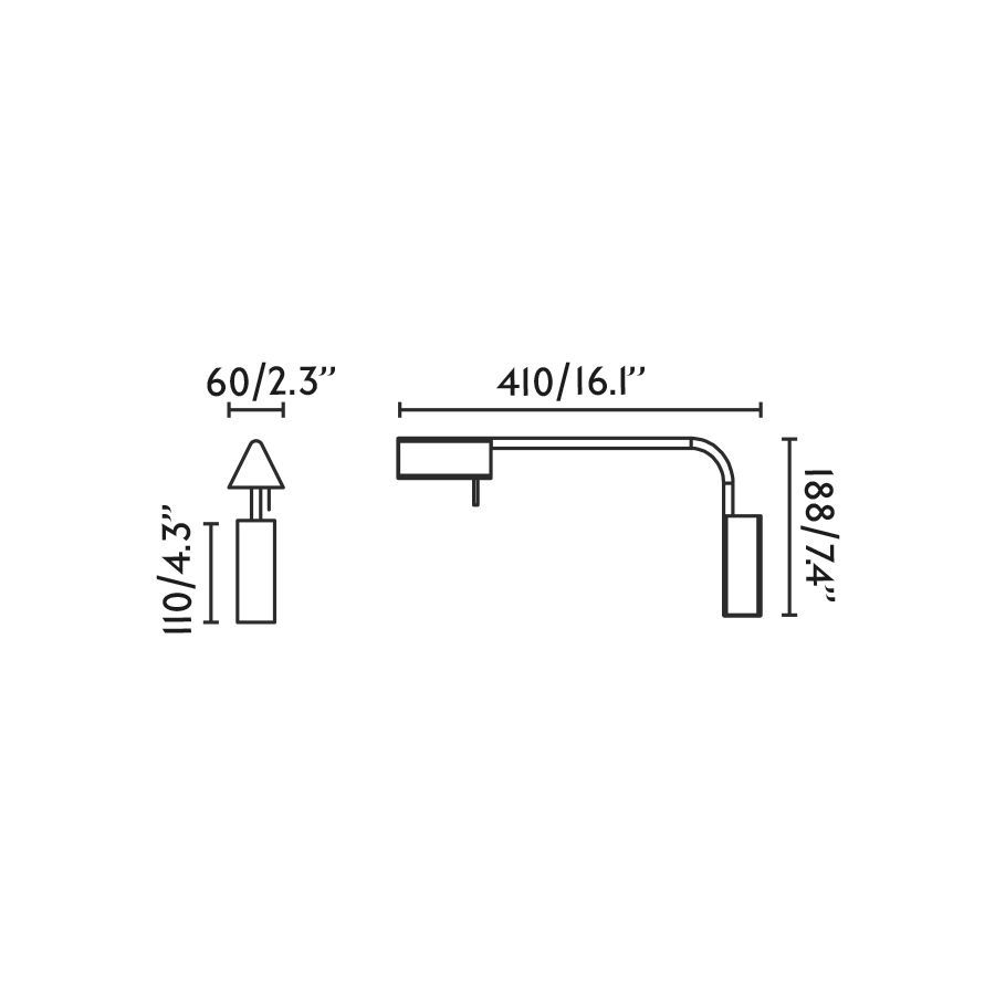 28200 ACADEMY Chrome/Chrome//матовый настенный LED 1х4  х   