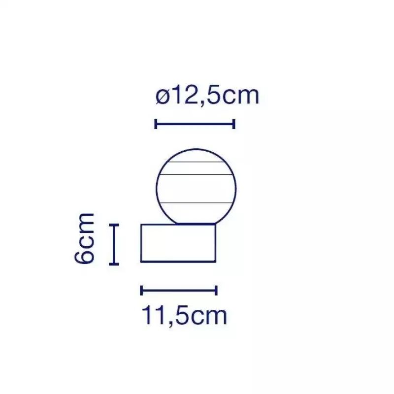A691-206 DIPPING LIGHT  BRUSHED BRASS/AMBER// настенный LED 1х9  х   