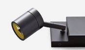 609 42 50 52 MUSEO MINI matt black/// настенный LED 2х9  х   