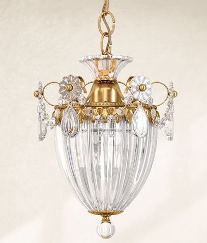 1241 22 H BAGATELLE heirloom gold/crystal deco// подвесной E27 1х60  х  1241 22 H
