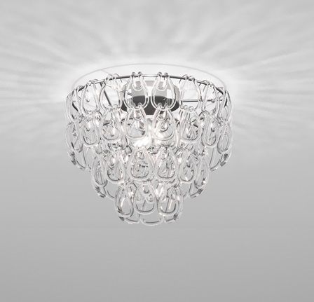 MINIGIOGALI PL35 CR  chrome /clear потолочный E14 2х100  х  MINIGIOGALI PL35 CR