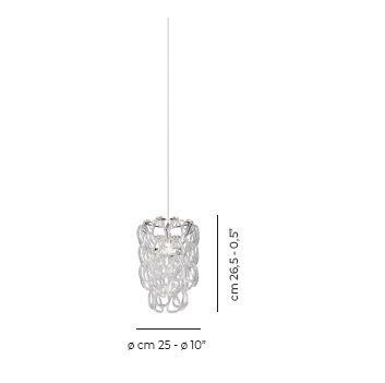 MINIGIOGALI SP RAI SPGIOMRAINCR Crystal/Chrome  chrom/clear// подвесной G9 1х60  х   